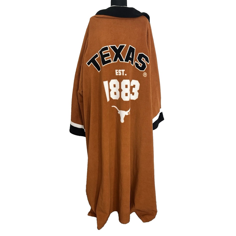 Collegiate Snuggie NCAA‎ University of Texas Longhorns Blanket with Sleeves Cozy